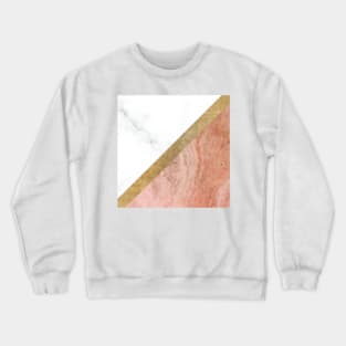 Marble luxe - peaches and cream Crewneck Sweatshirt